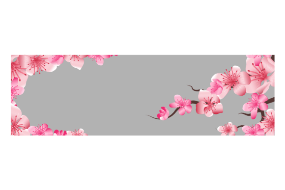 Japanese Tree Wedding Banner: Elegant Ho for Modern Design