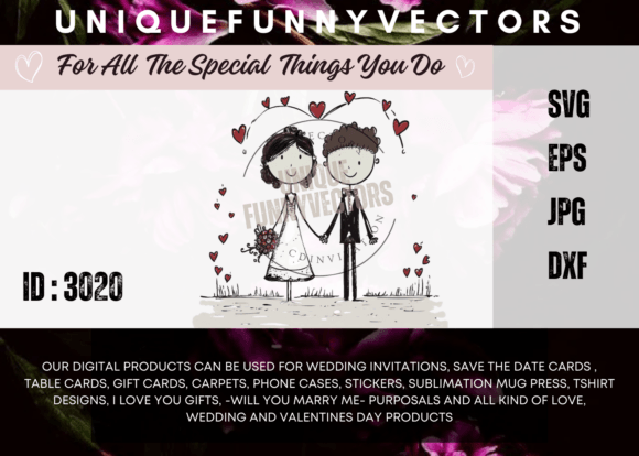 Love and Wedding SVG Vectors: Charming Characters for Every Occasion