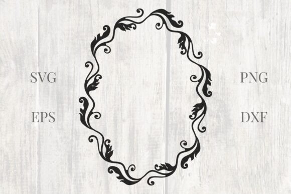 Timeless Elegance: The Horizontal Leaves Vintage Wedding Frame SVG