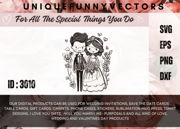 Wedding Couple Stick Figure 3008: A Charming Design for Every Occasion