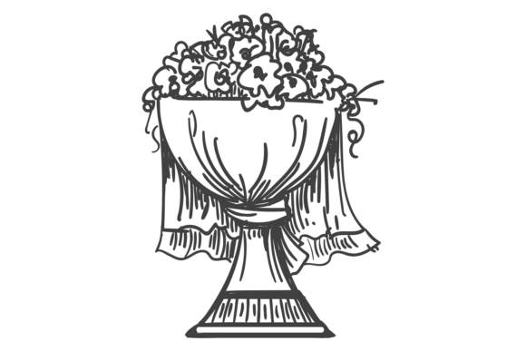 Wedding Floral Decoration Doodle: Bringing Handmade Charm to Your Designs